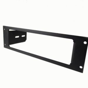 A 1-Piece Equipment Mounting Bracket, 2.5" Mounting Space wall mount for a television.