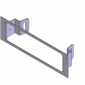 A 3d image of a Bracket fits Motorola Spectra A5, A7, Astro Digital Spectra W5 for a door.