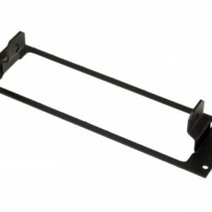 A black metal Bracket fits Motorola XTL 2500, 5000-05, APX7500, APX8500 for a wall mount.