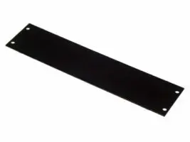 A black 2" Filler Plate on a white background.