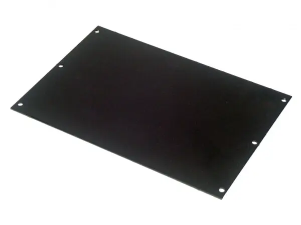 A 6" Filler Plate with holes.
