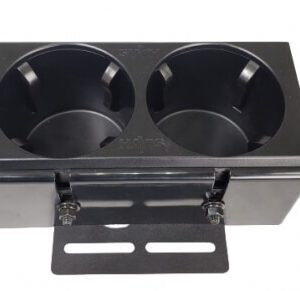 A black box with the Cupholder 2-E-C External Mount on it.
