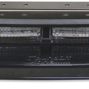 Black emergency vehicle light bar.