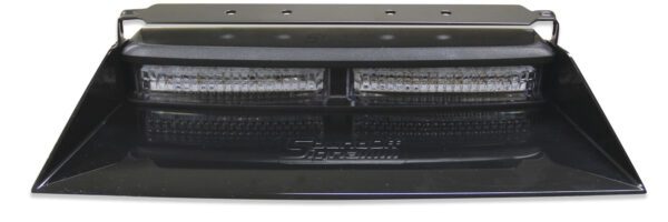 Black emergency vehicle light bar.