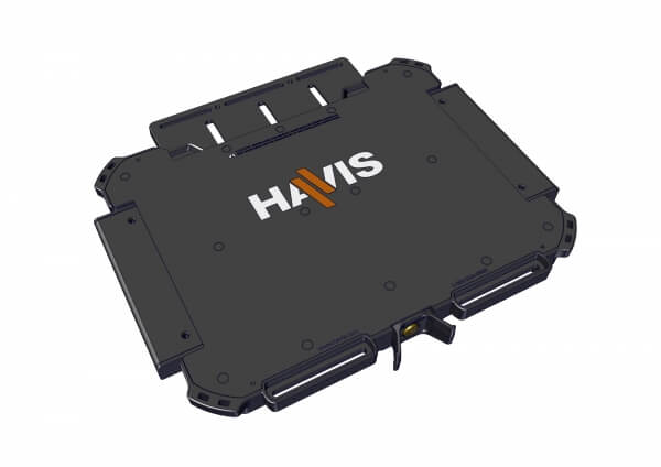 A black box with the word Universal Rugged Cradle, For Computing Devices on it.