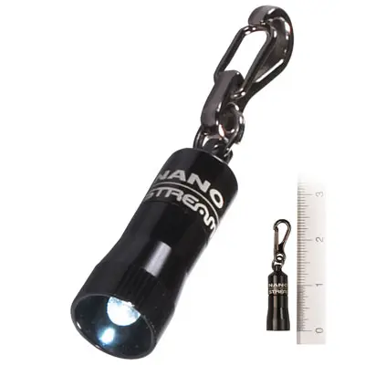 A Black Nano Light with a ruler attached to it.