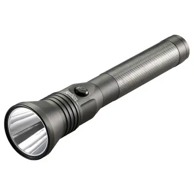A STINGER DS HPL flashlight on a white background.